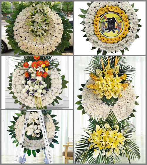 山东青岛莱西市夏格庄镇马福庄村花圈速递